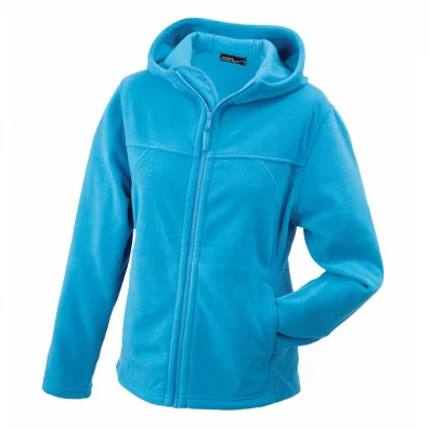 James & Nicholson Microfleece Hooded Jacket Lady